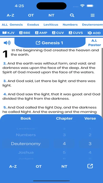 MultiVersion Bible +Audio & AI स्क्रीनशॉट