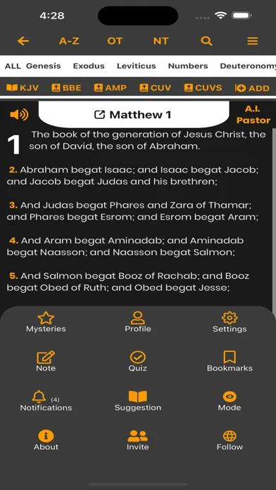 MultiVersion Bible +Audio & AI स्क्रीनशॉट