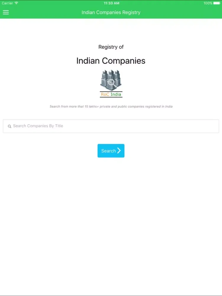 Capturas de pantalla de Indian Companies Registration Info iPad 