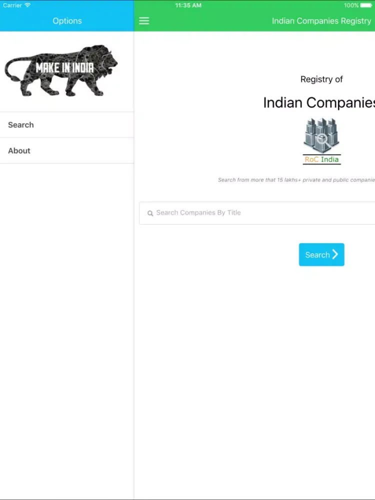 Capturas de pantalla de Indian Companies Registration Info iPad 