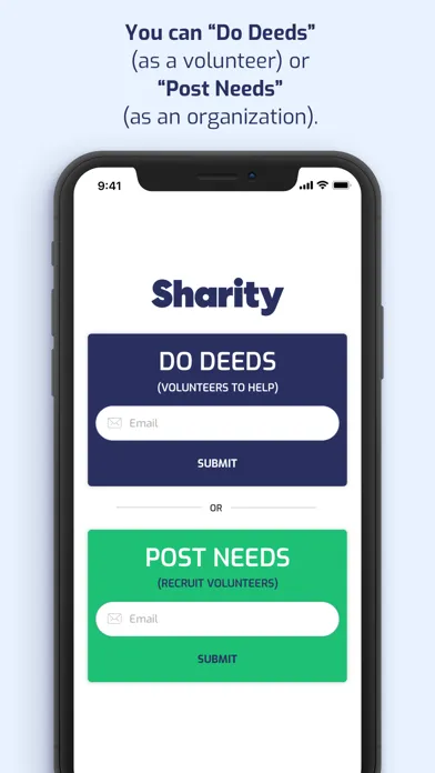 Sharity Volunteering应用截图