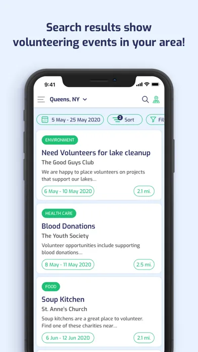 Sharity Volunteering应用截图