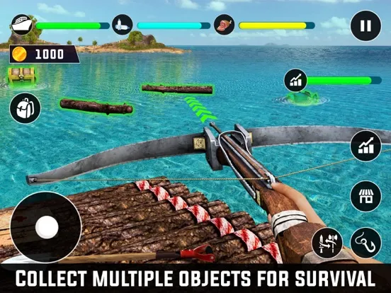 Ảnh chụp màn hình của Shark Attack Survival Craft 3D iPad 