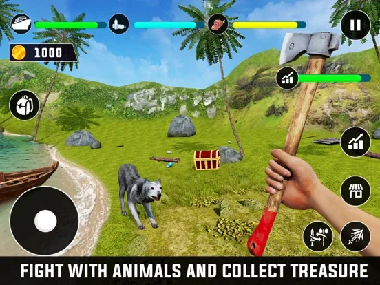 Ảnh chụp màn hình của Shark Attack Survival Craft 3D iPad 