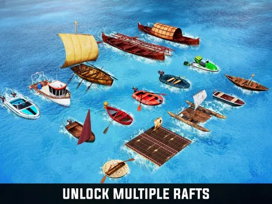 Ảnh chụp màn hình của Shark Attack Survival Craft 3D iPad 