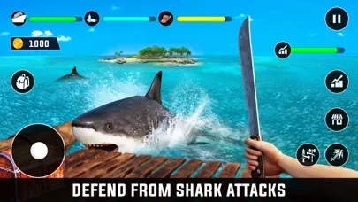 Ảnh chụp màn hình của Shark Attack Survival Craft 3D