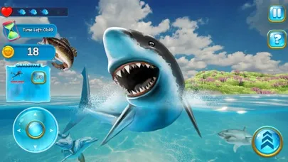 ภาพหน้าจอของ Shark Attack Survival Games