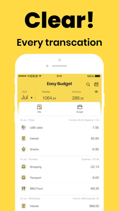ภาพหน้าจอของ Easy Budget: Spending Tracker
