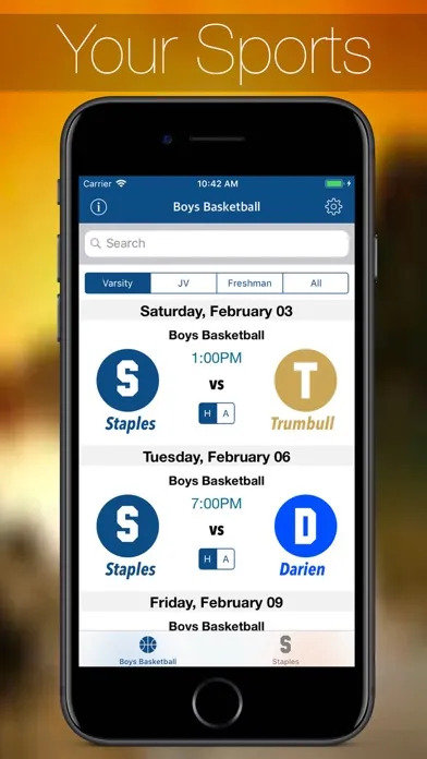 Скриншоты CT Sports: HS Sports Schedules