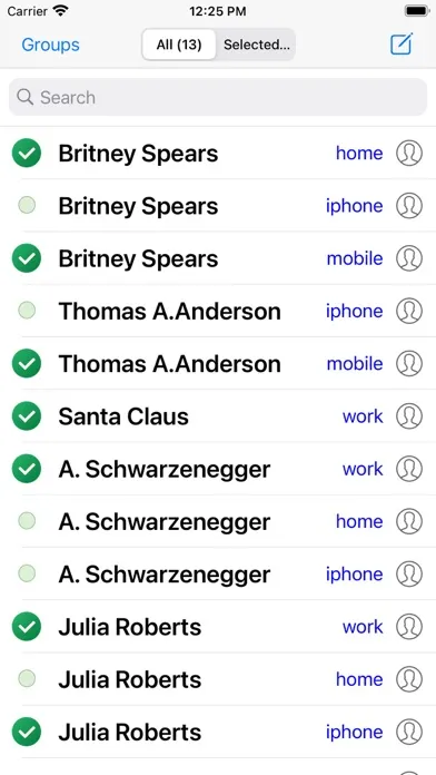 Group SMS with Delivery Report Screenshots
