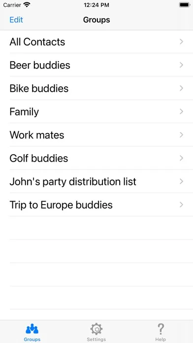 Group SMS with Delivery Report Screenshots