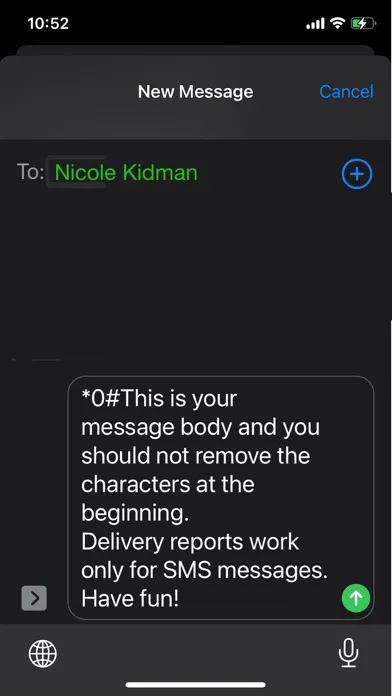 Group SMS with Delivery Report Screenshots