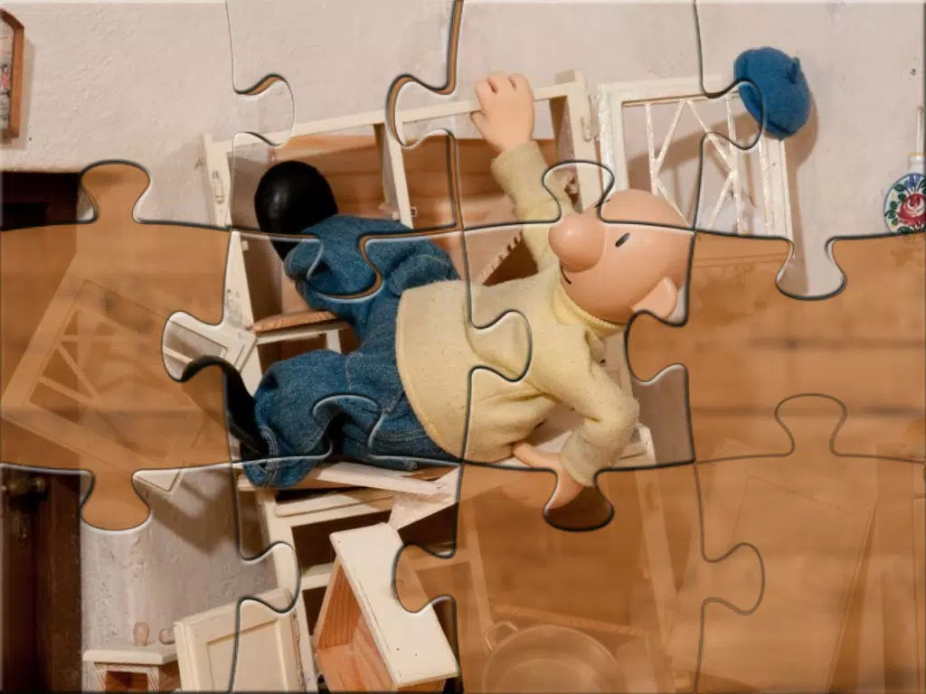 JIGSAW PUZZLEs Pat & Mat for preschool children, schoolchildren and adults iPad 应用截图