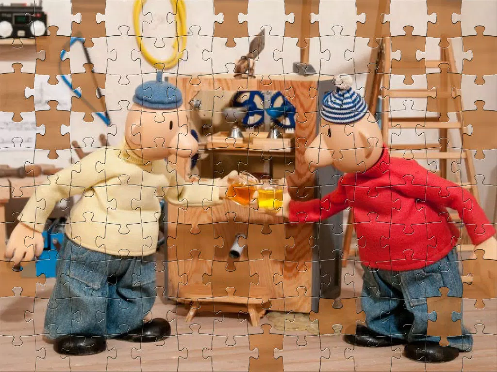 JIGSAW PUZZLEs Pat & Mat for preschool children, schoolchildren and adults iPad 应用截图