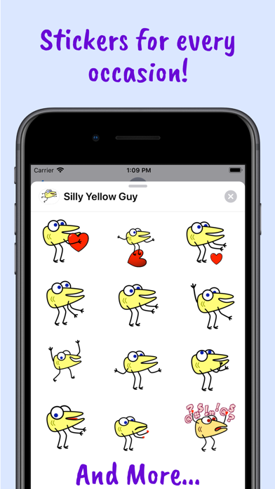 Скриншоты Silly Yellow Guy Stickers