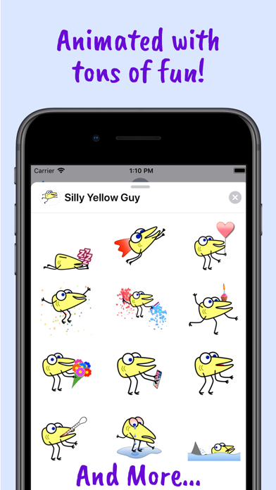 Скриншоты Silly Yellow Guy Stickers