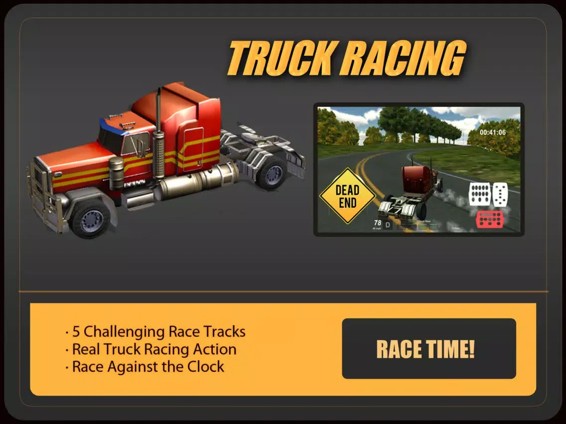 3D Truck Racing : High Speed Race iPad 應用截圖