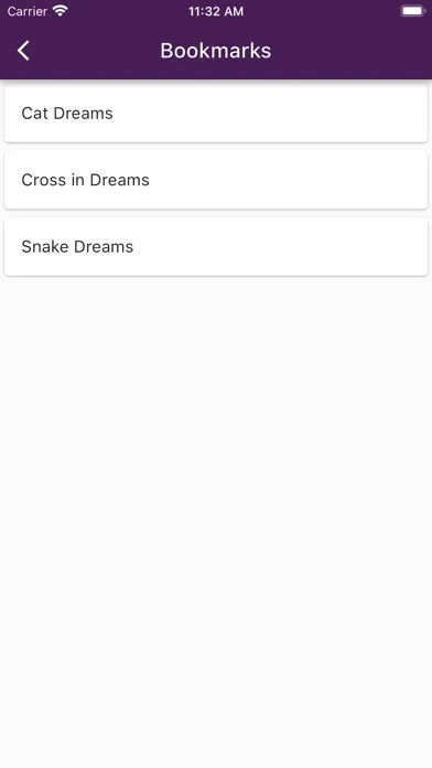 Dream Meanings - Dictionary Screenshots
