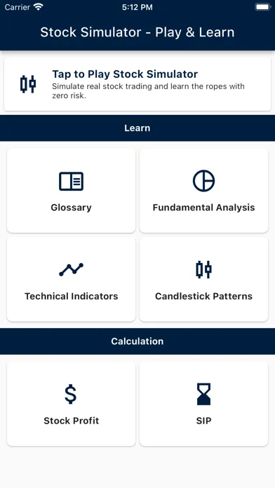 Tangkapan layar Stock simulator : Play & Learn