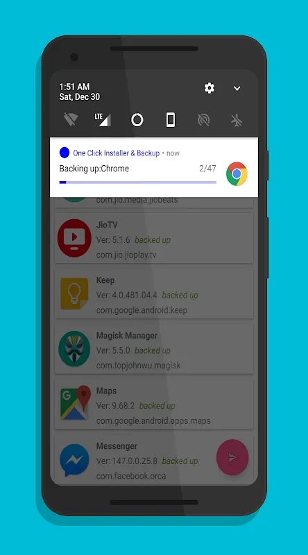 One Click Installer & Backup Screenshots