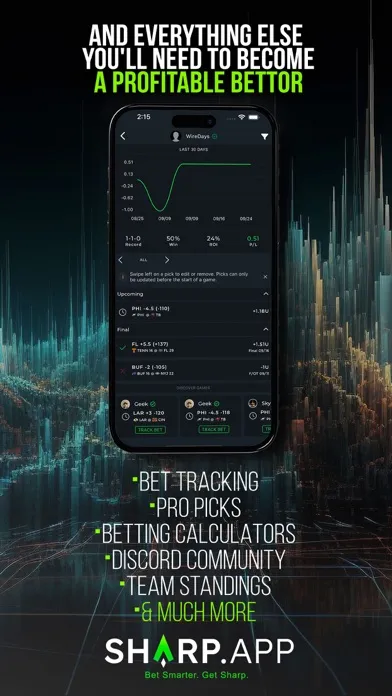 Tangkapan layar Sharp App: Sports Betting