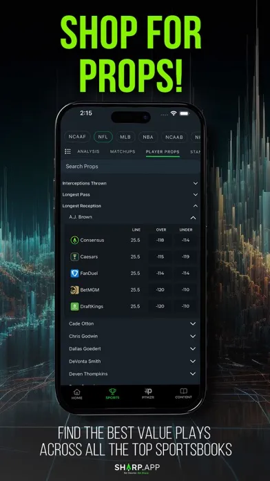 Tangkapan layar Sharp App: Sports Betting