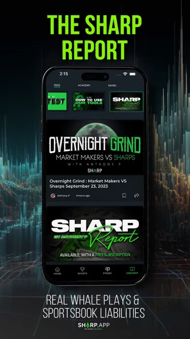 Tangkapan layar Sharp App: Sports Betting