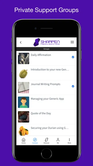 Zrzuty ekranu Sharpen Health
