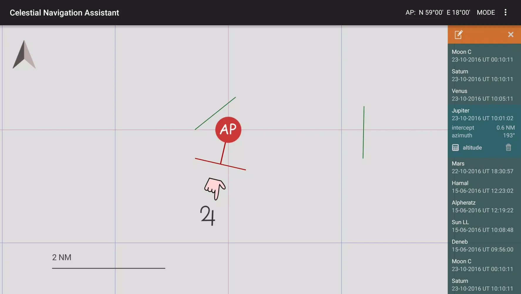 Captures d'écran de Celestial Navigation 360
