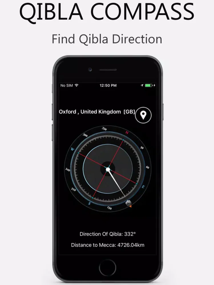 Qibla Compass Free iPad 應用截圖