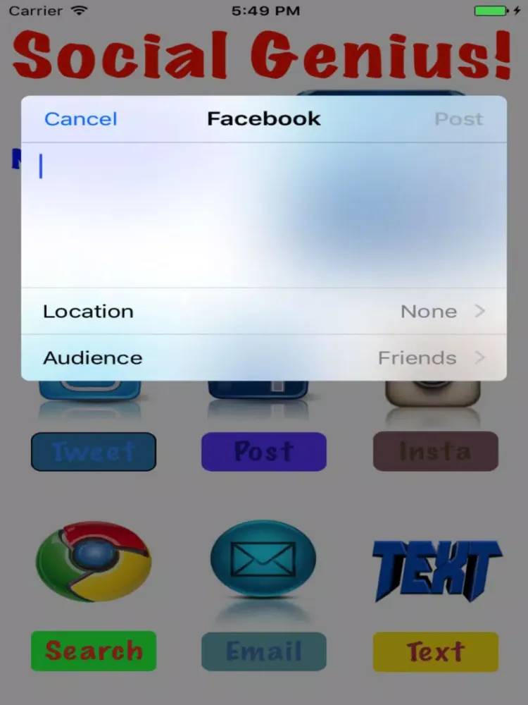 Social Genius (The Social Network Unity App) iPad 应用截图