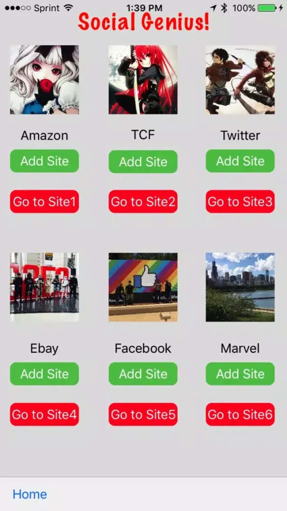 Social Genius (The Social Network Unity App)应用截图