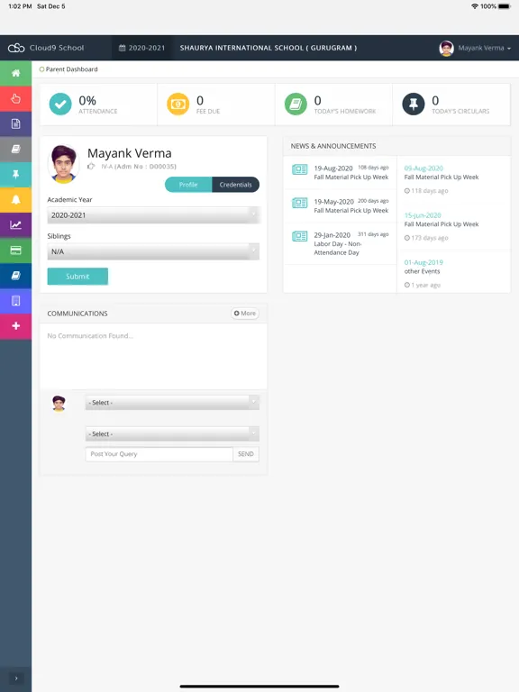 Cloud9 School App iPad  Ekran Görüntüleri