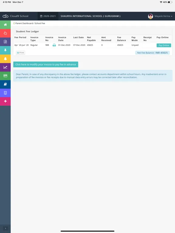 Cloud9 School App iPad  Ekran Görüntüleri