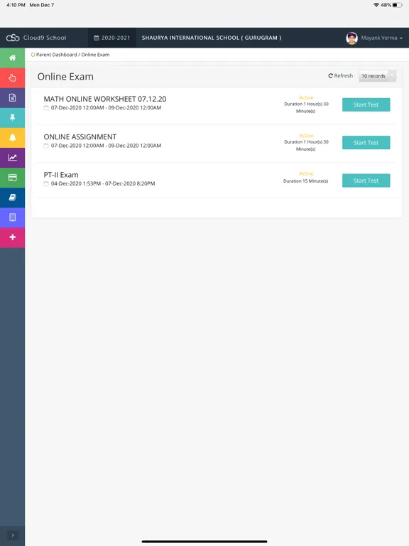 Cloud9 School App iPad  Ekran Görüntüleri