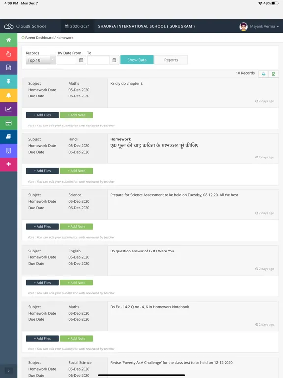Cloud9 School App iPad  Ekran Görüntüleri