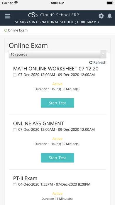 Cloud9 School App Ekran Görüntüleri