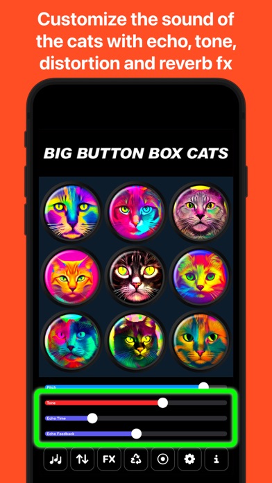 Tangkapan skrin Big Button Box: Cat Sounds