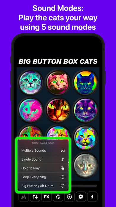 Tangkapan skrin Big Button Box: Cat Sounds