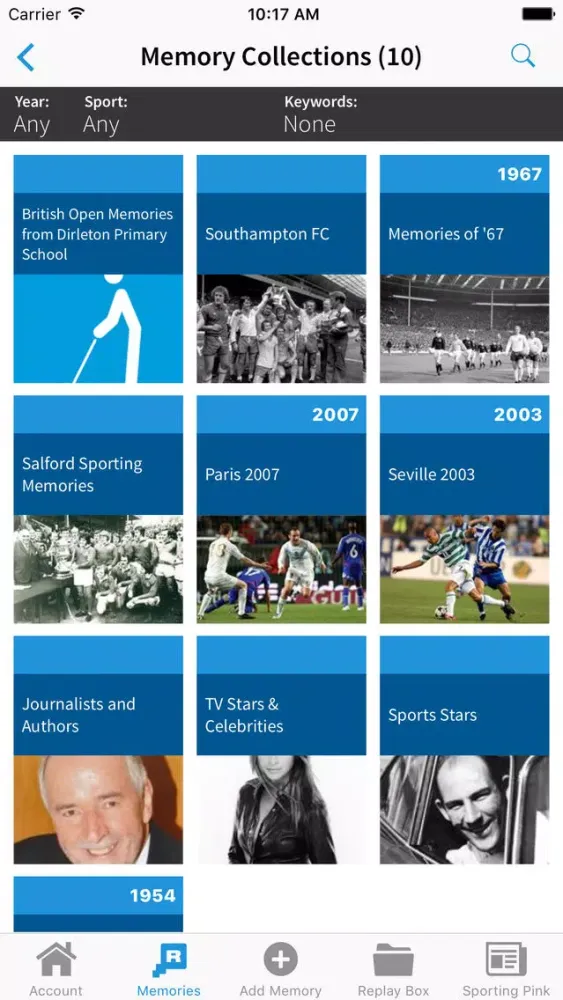 Скриншоты Replay Sporting Memories