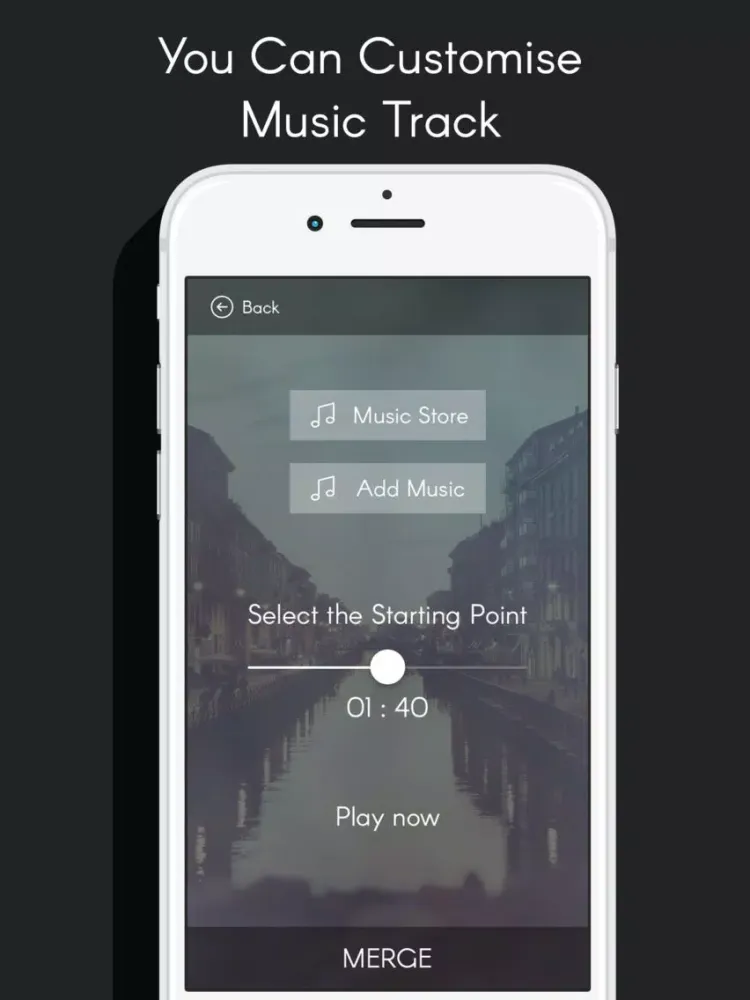 ภาพหน้าจอของ Add Videos to Music - Merge background audio, movie maker & video editor pro iPad 