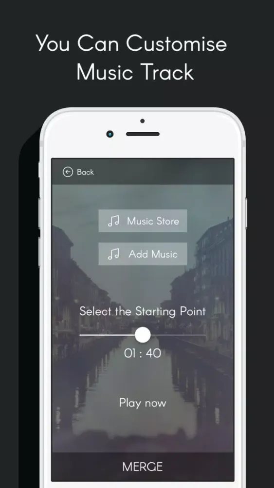 ภาพหน้าจอของ Add Videos to Music - Merge background audio, movie maker & video editor pro