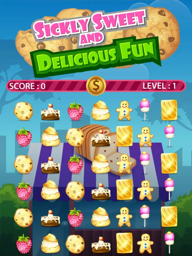 Tangkapan layar Bakers delight game : coffee , strawberry marshmallow & chocolate cookies FREE iPad 