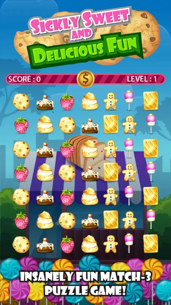 Tangkapan layar Bakers delight game : coffee , strawberry marshmallow & chocolate cookies FREE