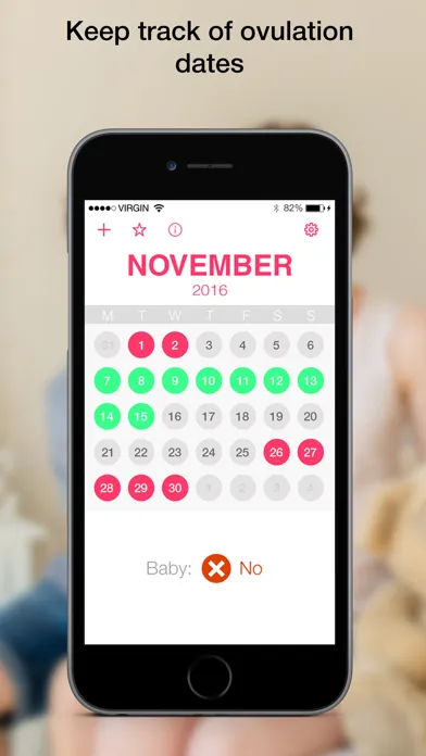 ภาพหน้าจอของ MaybeBaby fertility& pregnancy monthly calendar