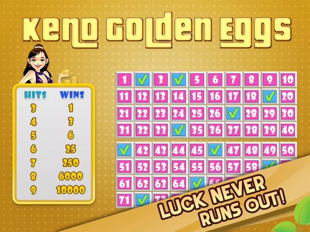 Classic Keno Golden Eggs - Bonus Multi-Card Play Paid Edition iPad  স্ক্রিনশট