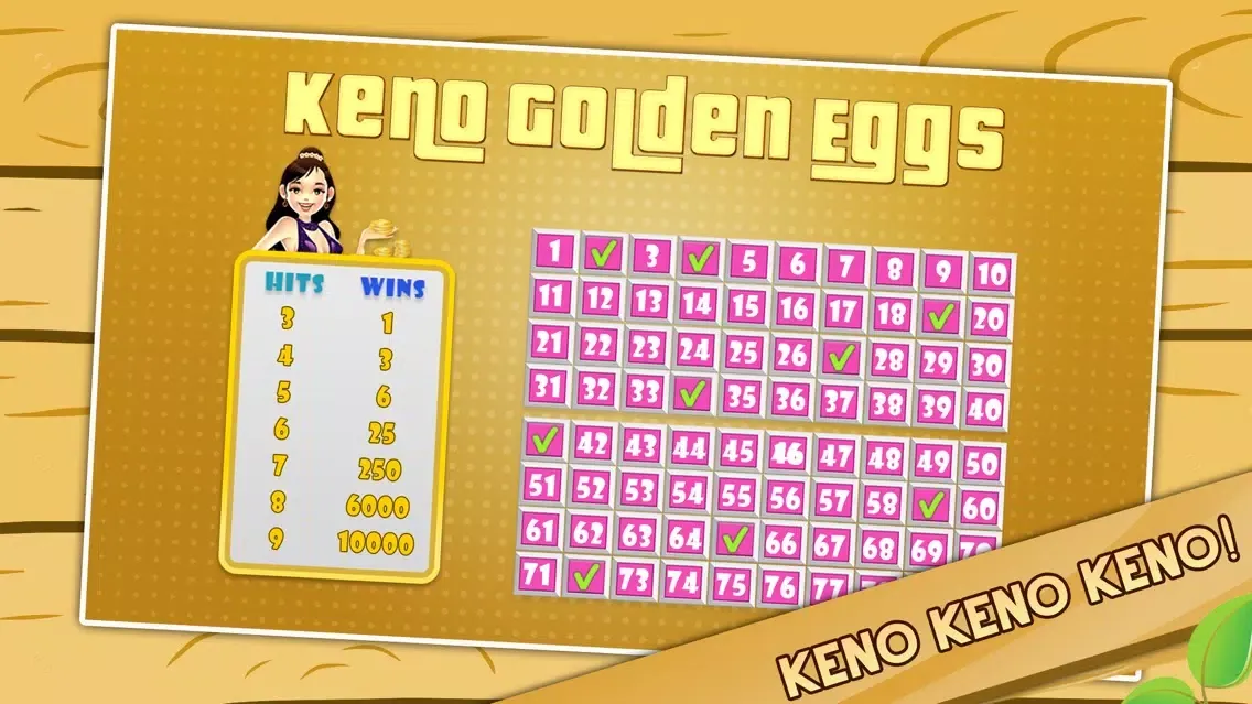 Classic Keno Golden Eggs - Bonus Multi-Card Play Paid Edition স্ক্রিনশট