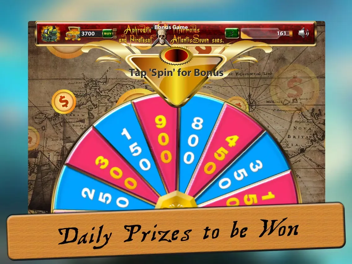 Screenshot di Aphrodite mermaids & Pirates of Atlantis Seven Seas Progressive SLOTS odyssey iPad 