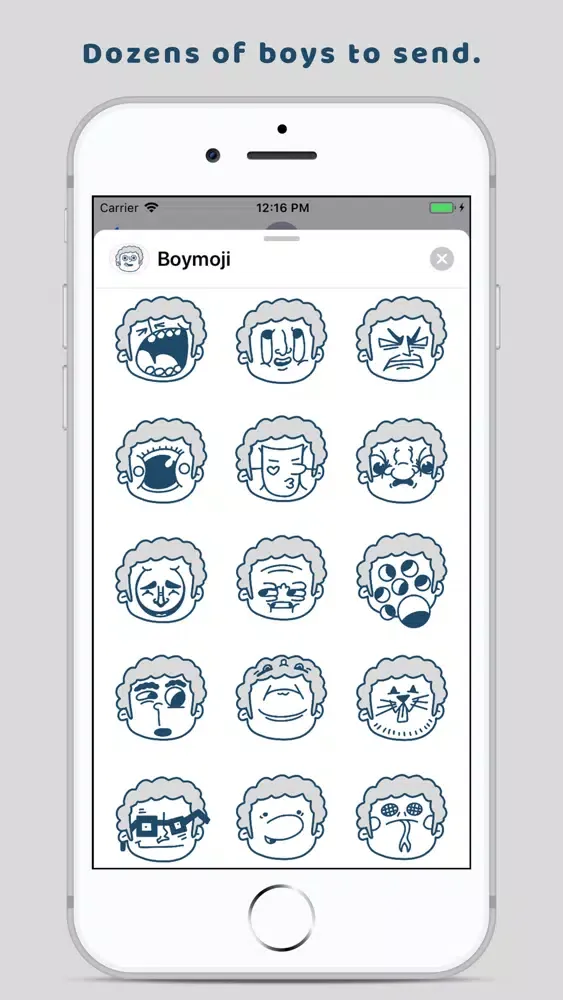 Boymoji - Cartoon Sticker Pack應用截圖
