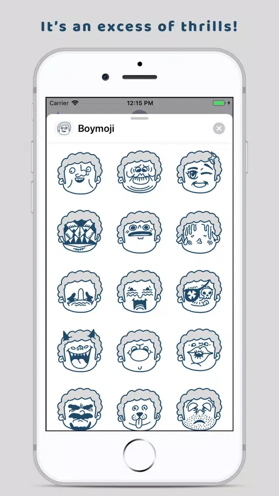 Boymoji - Cartoon Sticker Pack應用截圖